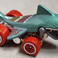 Hot Wheels 2025 - Collector # 229/250 - Experimotors 10/10 - Treasure Hunts - Shark Bite - Metallic Green / Circle Flame Logo on it's back - USA Card
