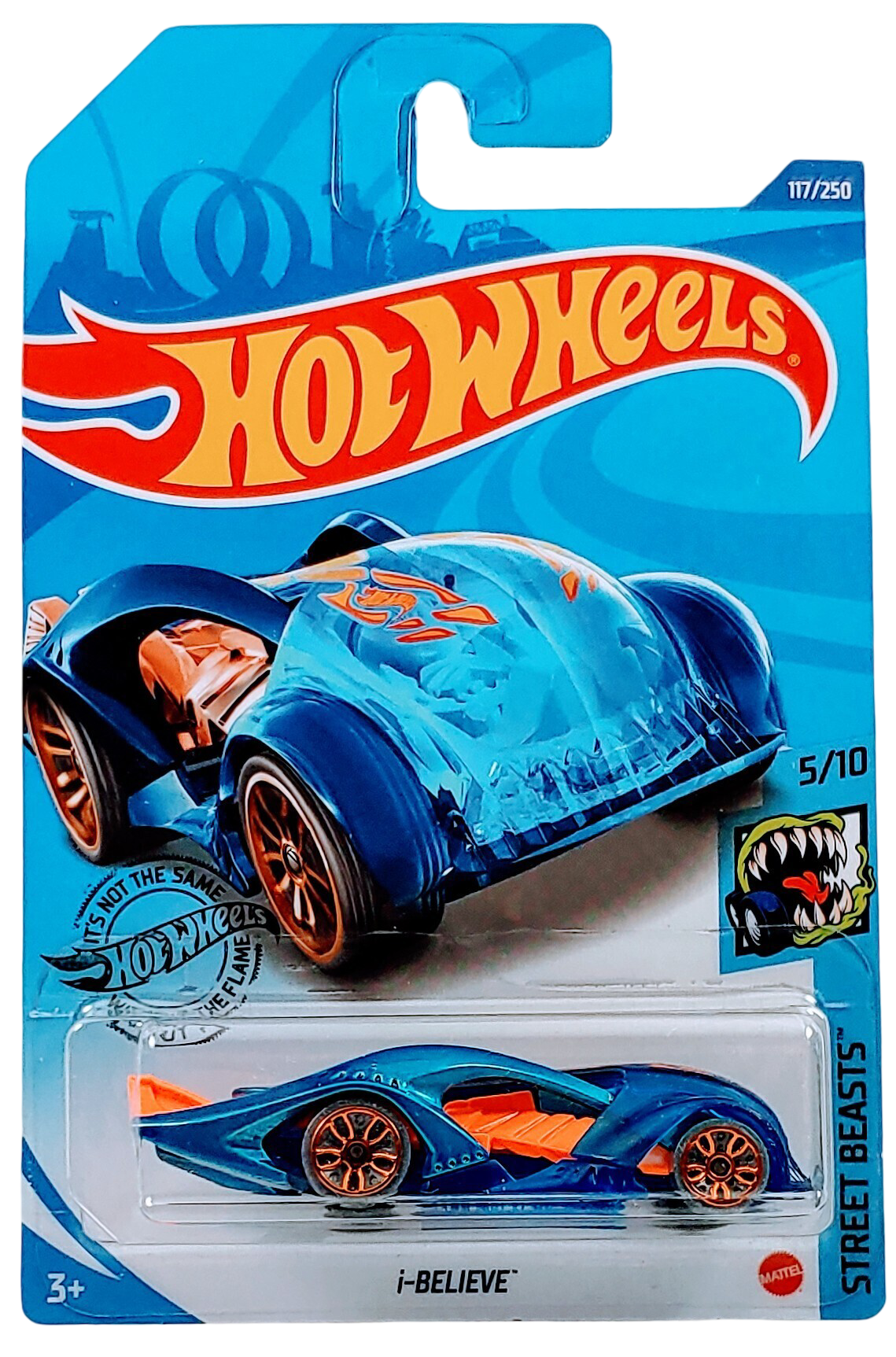 Hot Wheels 2020 - Collector # 117/250 - Street Beasts 5/10 - I-Believe - Blue - International Card