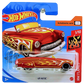 Hot Wheels 2020 - Collector # 219/250 - HW Flames 1/10 - '49 Merc (Convertible) - Metallic Red Orange - International Short Card