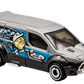 Hot Wheels 2021 - Collector # 007/250 - HW Metro 1/10 - Hot Wheels Ford Transit Connect - Gray / Pest Control - USA Card