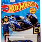 Hot Wheels 2021 - Collector # 011/250 - HW Screen Time 1/10 - New Models - Hyperfin - Blue Metalflake - USA 'Fast & Furious Spy Racers' Card