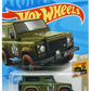 Hot Wheels 2021 - Collector # 032/250 - Baja Blazers 4/10 - Land Rover Defender 90 - Dark Olive Green - International Card