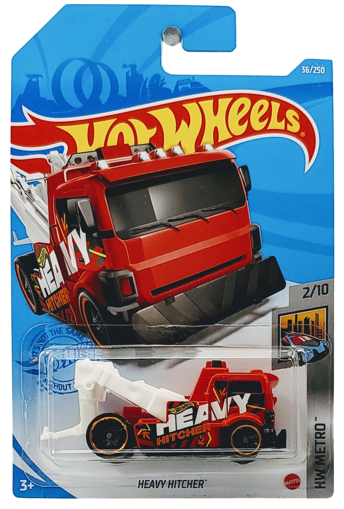 Hot Wheels 2021 - Collector # 036/250 - HW Metro 2/10 - Heavy Hitcher - Red -  International Card (Copy)