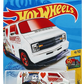 Hot Wheels 2021 - Collector # 065/250 - HW Art Cars 4/10 - Treasure Hunts - Custom '77 Dodge Van - White / Circle Flame Logo on Sides - USA Card
