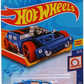 Hot Wheels 2021 - Collector # 074/250 - Track Stars 3/5 - Lethal Diesel - Flat Blue - Orange Tire / Black Lip OH5SP Wheels - Chrome Windows - Black Plastic Base - International Card
