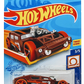 Hot Wheels 2021 - Collector # 074/250 - Track Stars 3/5 - Lethal Diesel - Flat Brown - Orange Tire / Black Lip OH5SP Wheels - Chrome Windows - Black Plastic Base - International Card