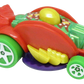Hot Wheels 2021 - Collector # 108/250 - Fast Foodie 4/5 - New Models - Car-de-Asada (Taco) - Red Shell / Purple Base / Green Tires on White 5 Spokes - International Card