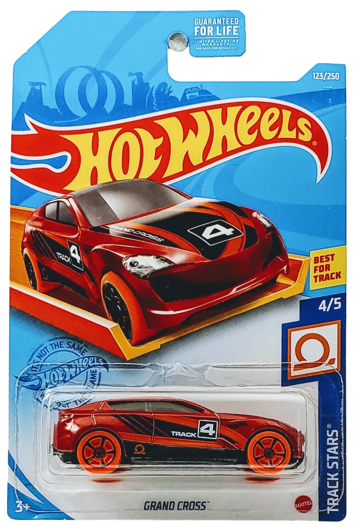 Hot Wheels 2021 - Collector # 123/250 - Track Stars 4/5 - Grand Cross - Red