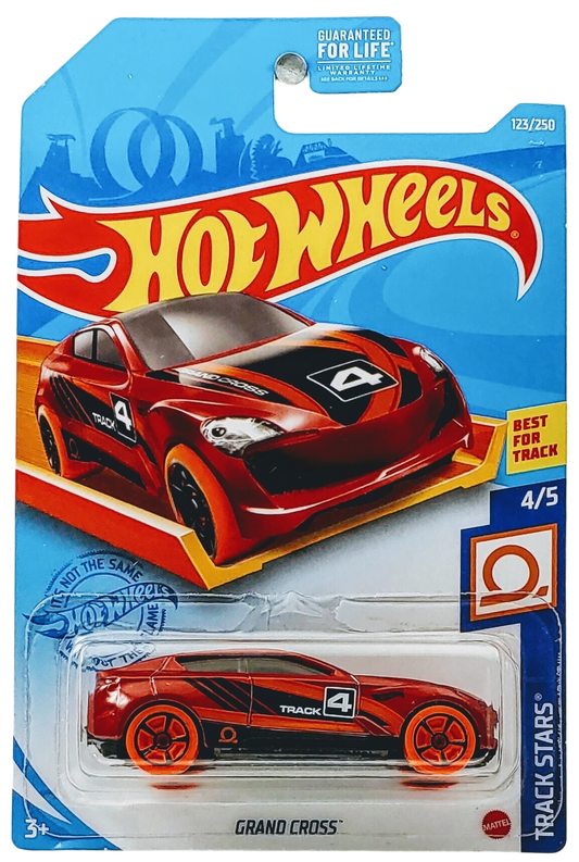 Hot Wheels 2021 - Collector # 123/250 - Track Stars 4/5 - Grand Cross - Red