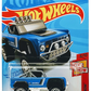 Hot Wheels 2021 - Collector # 163/250 - Then And Now # 6/10 - Custom Ford Bronco - Blue - BLOR Wheels - Black Interior - Chrome Plastic Base - USA Card
