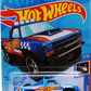 Hot Wheels 2021 - Collector # 168/250 - HW Race Team # 1/10 - 87 Dodge D100 - Matte Blue / #1 / Hot Wheels Racing - Baja 5 Wheels - Clear Windows - Black Interior - Black Plastic Base - International Card