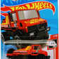 Hot Wheels 2021 - Collector # 188/250 - HW Rescue 1/10 - Mercedes-Benz Unimog 1300 - Red / 'Search and Rescue' - International Card with 75th Anniversary Logo