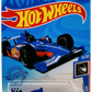 Hot Wheels 2021 - Collector # 195/250 - HW Race Team 4/10 - Indy 500 Oval - Matte Blue - Gray PR5 Wheels - No Windows - Black Interior - Orange Plastic Base - USA Card