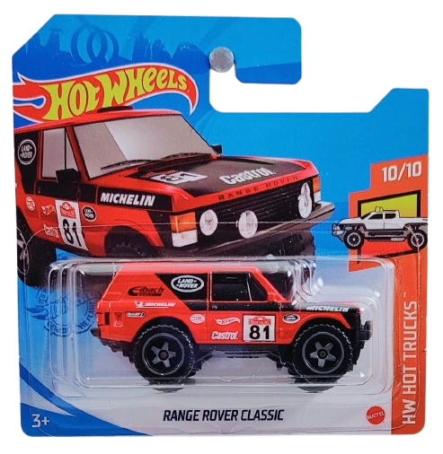Hot Wheels 2021 - Collector # 245/250 - HW Hot Trucks 10/10 - New Models - Range Rover Classic - Red - Short Card
