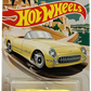 Hot Wheels 2021 - Theme / Convertibles Series 3/10 - 1955 Corvette - Pale Yellow - Metal/Metal - Walmart Exclusive