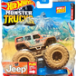 Hot Wheels 2022 - Monster Trucks Off-Road Race 75/75 - '18 Jeep Wrangler Unlimited - Orange / #899 - Connect and Crash Car