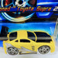 Hot Wheels 2006 - Collector # 052/223 - Drift Kings 2/5 - "'Tooned" Toyota Supra - Yellow / Black Hood - USA Card