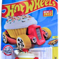 Hot Wheels 2022 - Collector # 061/250 - Fast Foodie 3/5 - New Models - Sweet Driver - White & Red - USA Card