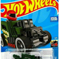 Hot Wheels 2022 - Collector # 066/250 - HW Ride-Ons 4/5 - Treasure Hunts - Pixel Shaker - Green / Circle Flame Logo on Lower Sides - White Walls on 5 Spokes - USA Card