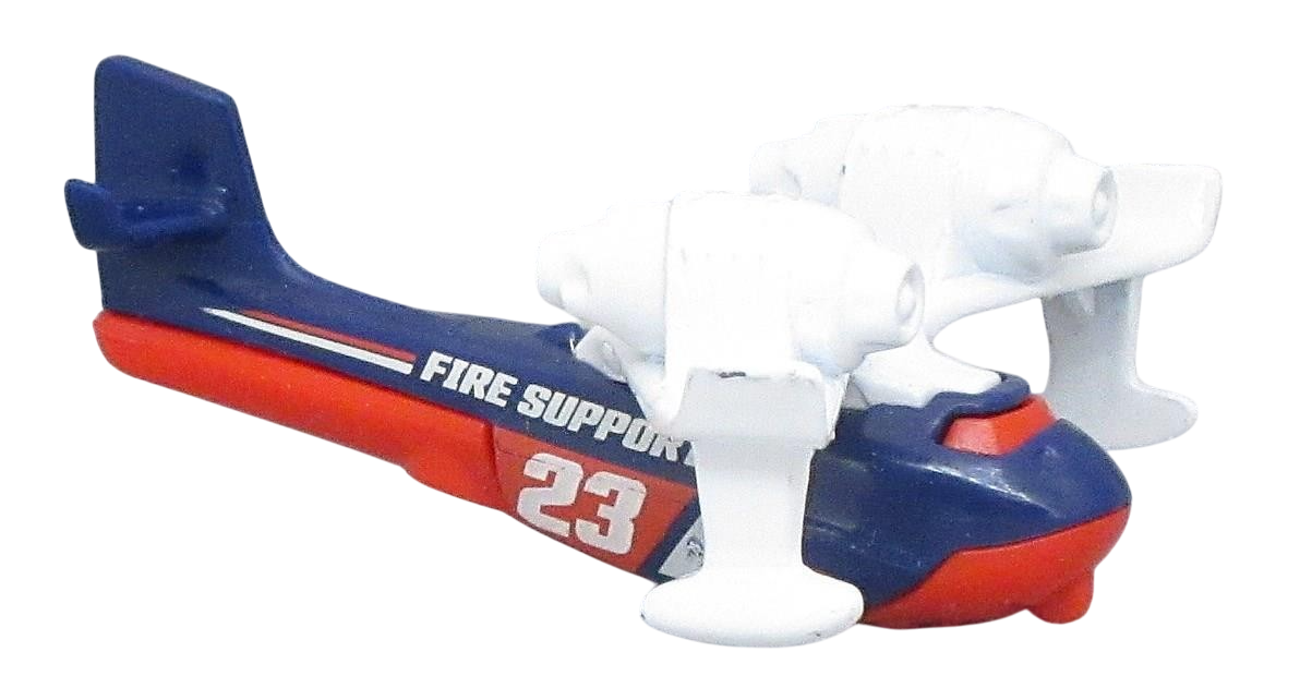 Hot Wheels 2022 - Collector # 231/250 - HW Rescue 9/10 - Water Bomber - Dark Blue, Red & White - USA Card