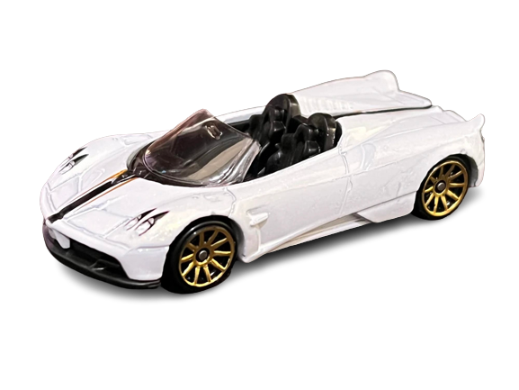 Hot Wheels 2023 Collector 013 250 HW Roadsters 2 10 17 Pagani Huayra Roadster White IC