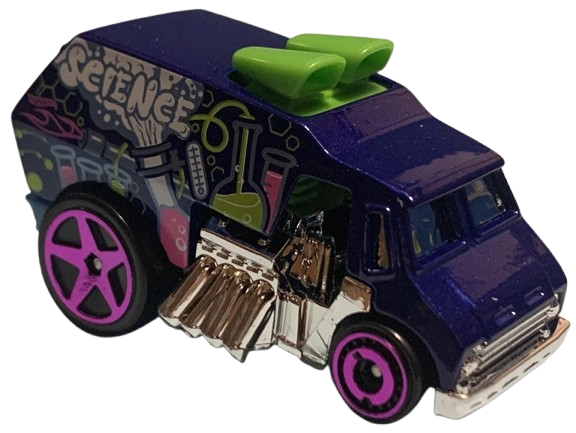 Hot Wheels 2023 - Gift Pack / 5 Pack - HW Design Lab - Volkswagon Beetle, Amazoom, Forward Force, Custom '77 Dodge Van & Cool-One