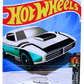 Hot Wheels 2024 - Collector # 006/250 - HW Dream Garage 01/05 - Custom Otto - White - Black & Aqua Stripes - M5 Wheels - USA Card