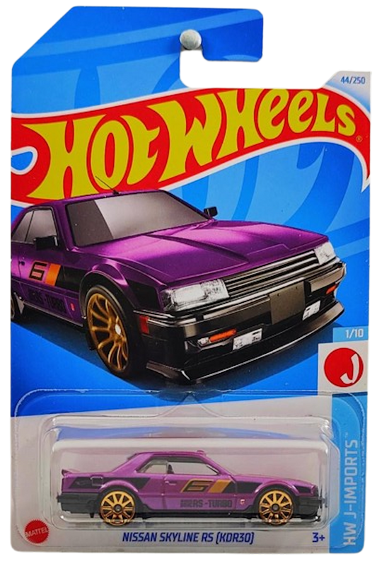 Hot Wheels 2024 - Collector # 044/250 - HW J-Imports 1/10 - Nissan Skyline RS (KDR30) - Purple - IC