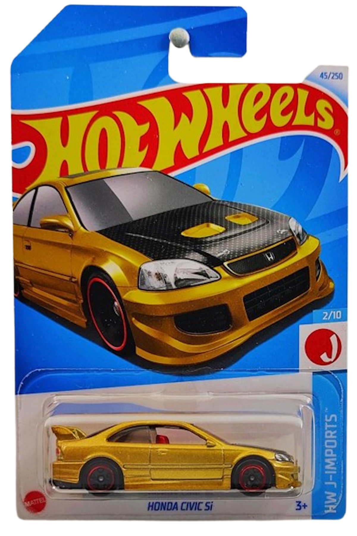 Hot Wheels 2024 - Collector # 045/250 - HW J-Imports 02/10 - Honda Civic Si - Metalflake Gold - IC