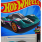 Hot Wheels 2024 - Collector # 074/250 - HW Race Day 1/10 - Group C Fantasy - Teal / #3 - USA 'Let's Race' Card