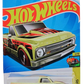 Hot Wheels 2024 - Collector # 083/250 - HW Art Cars 2/10 - '67 Chevy C10 - Tan / "E" - USA Card - ERROR! Rear Wheel NOT Painted