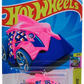 Hot Wheels 2024 - Collector # 087/250 - HW Mega Bite 4/5 - Piranha Terror - Pink - International 'Let's Race' Card