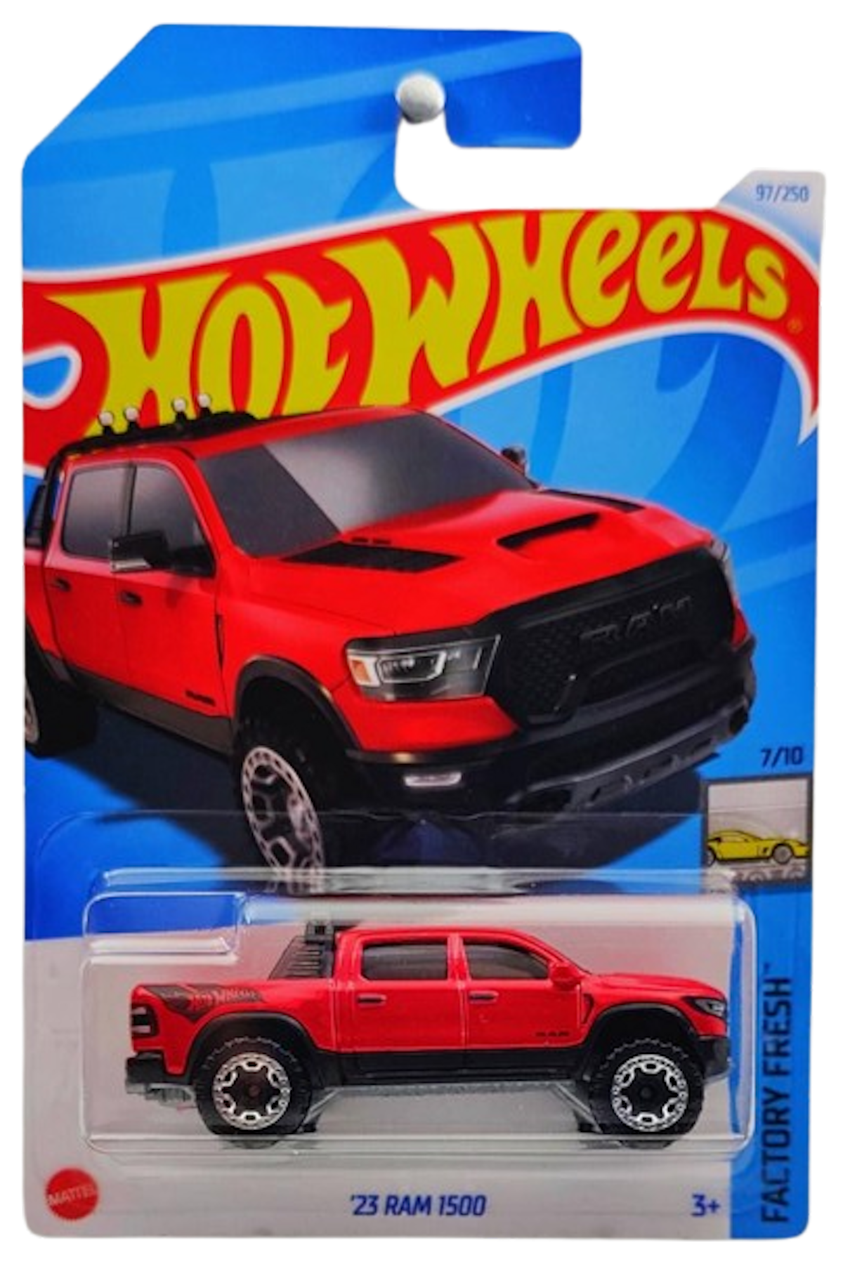 Hot Wheels 2024 - Collector # 097/250 - Factory Fresh 7/10 - New Models - '23 Ram 1500 - Red - IC