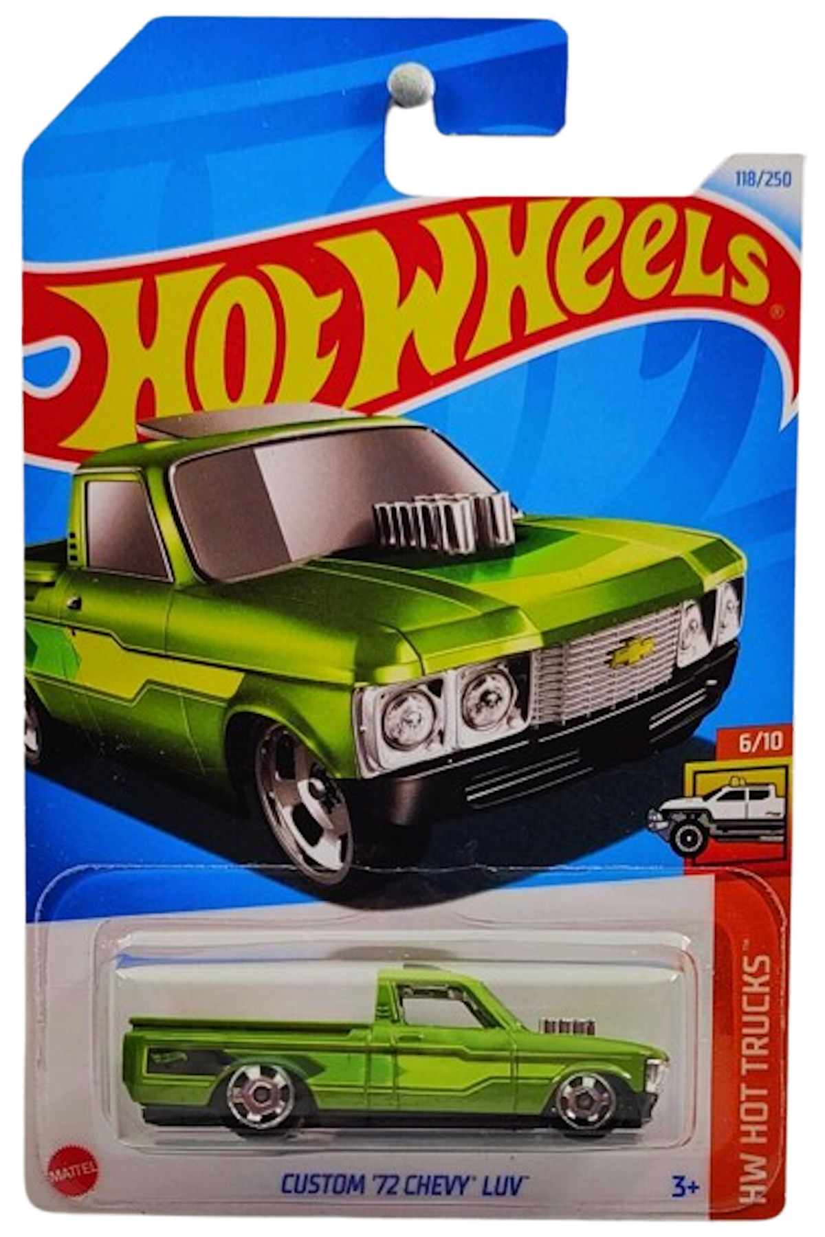 Hot Wheels 2024 - Collector # 118/250 - HW Hot Trucks 06/10 - Custom '72 Chevy LUV - Green - IC