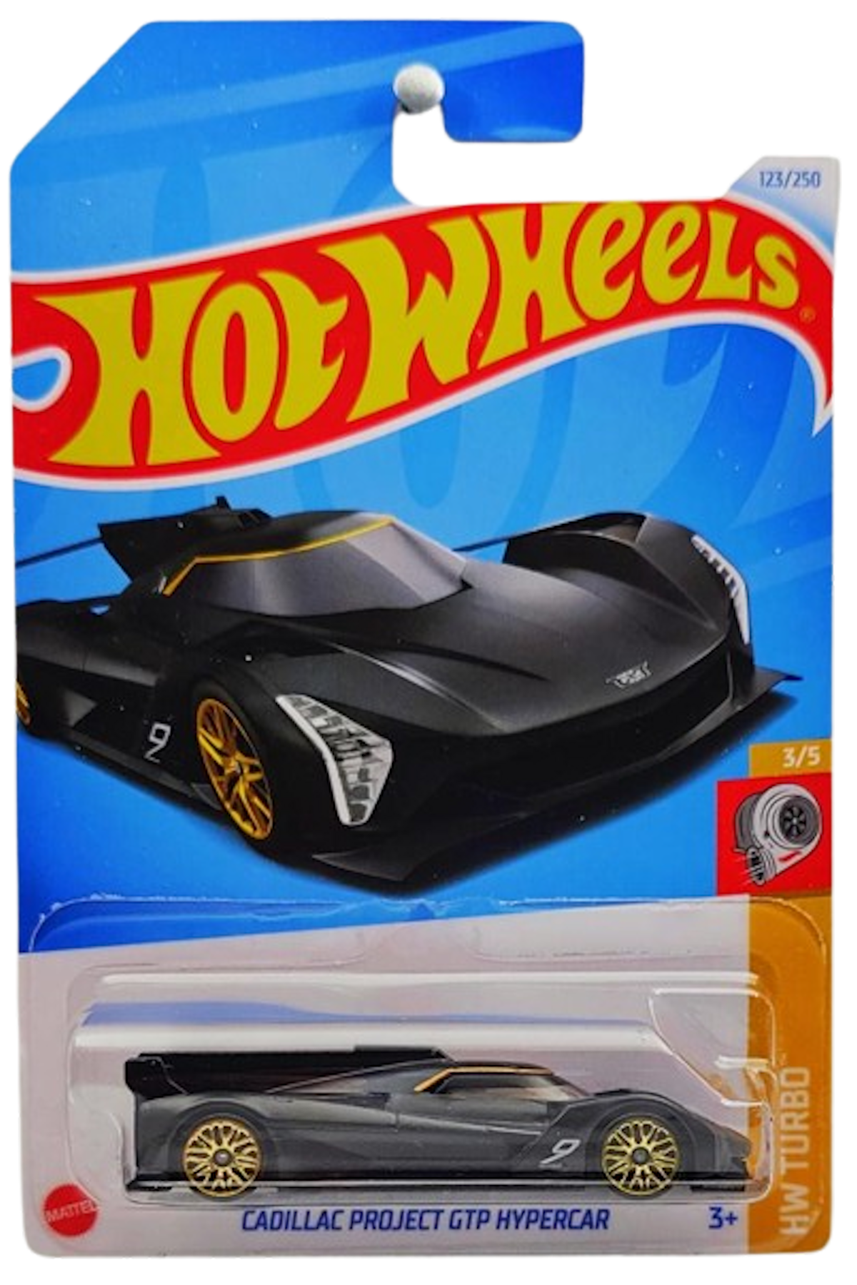 Hot Wheels 2024 - Collector # 123/250 - HW Turbo 03/05 - New Models - Cadillac Project GTP Hypercar - Satin Black - IC