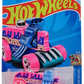 Hot Wheels 2024 - Collector # 146/250 - HW Celebration Racers 8/10 - New Models - Birthday Burner - Pink / Tan & Purple Sides / Teal Metal Base - USA Card