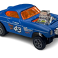 Hot Wheels 2024 - Collector # 153/250 - HW Reverse Rake 4/5 - Volvo P1800 Gasser - Matte Blue / #43 - Short Card