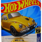 Hot Wheels 2024 - Collector # 186/250 - HW Screen Time 9/10 - Bumblebee (VW Bug) - Metalflake Gold / Transformer Logo on Front Lid - USA 'Transformers' Card