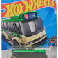 Hot Wheels 2024 - Collector # 187/250 - HW Metro 10/10 - New Models - Kowloon'd Hypervan - Green over Tan - Tinted Windows - International 'Let's Race Card
