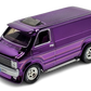 Hot Wheels 2024 - HWC/RLC Exclusive - Dodge Tradesman - Spectraflame Purple - Metal/Metal - Real Riders - Opening Doors - Acrylic Display Case