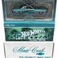 Hot Wheels 2024 - HWC/RLC Exclusive - 1975 Chevrolet Monte Carlo (Lowrider) - Spectraflame Teal - Metal/Metal - Real Riders - Adjustable/Posable Suspension - Acrylic Display Case
