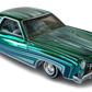 Hot Wheels 2024 - HWC/RLC Exclusive - 1975 Chevrolet Monte Carlo (Lowrider) - Spectraflame Teal - Metal/Metal - Real Riders - Adjustable/Posable Suspension - Acrylic Display Case