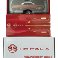 Hot Wheels 2024 - HWC / RLC Exclusive - 1964 Chevrolet Impala - Spectraflame Bright Red - Metal/Metal - Real Riders - Adjustable / Posable Suspension - Acrylic Display Case