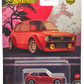 Hot Wheels 2024 - Premium / Car Culture / Japan Historics 4 # 4/5 - '73 Honda Civic Custom - Red - Metal/Metal & Real Riders