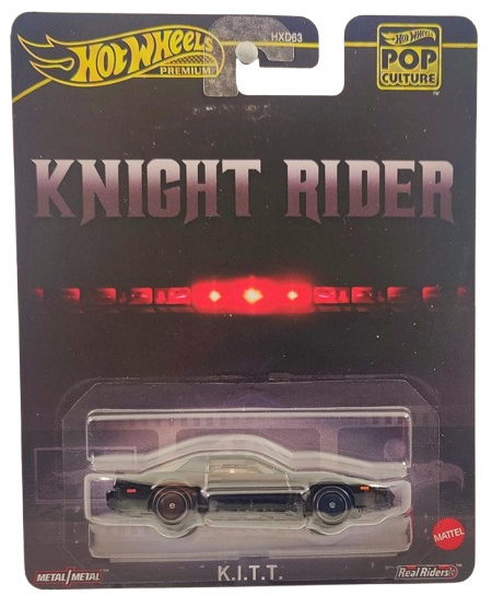 Hot Wheels 2025 - Premium / Pop Culture / Knight Rider - K.I.T.T. - Black - Metal/Metal & Real Riders