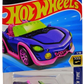 Hot Wheels 2025 - Collector # 003/250 - HW Screen Time 1/10 - Monster High Ghoul Mobile - Purple - Pink 10 Spoke Wheels - USA 'Monster High' Card