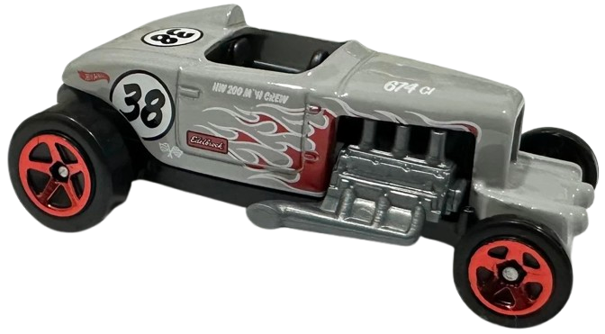 Hot Wheels 2025 - Collector # 025/250 - Rod Squad 2/10 - Max Steel - Gray - USA Card