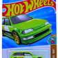 Hot Wheels 2025 - Collector # 028/250 - HW: '70s vs '90s 1/10 - '90 Honda Civic EF - Neon Green / VTEC - USA Card