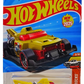 Hot Wheels 2025 - Collector # 042/250 - HW Hot Trucks 3/10 / New Models - Haulerback - Yellow - USA 'Let's Race' Card