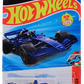 Hot Wheels 2025 - Collector # 059/250 - Track Aces 1/5 - New Models - Williams Racing - Satin Dark Blue / Racing Graphics - Black Aero Disc Wheels - USA 'Formula 1' Card